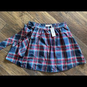 Vineyard Vines Plaid Taffeta Skirt